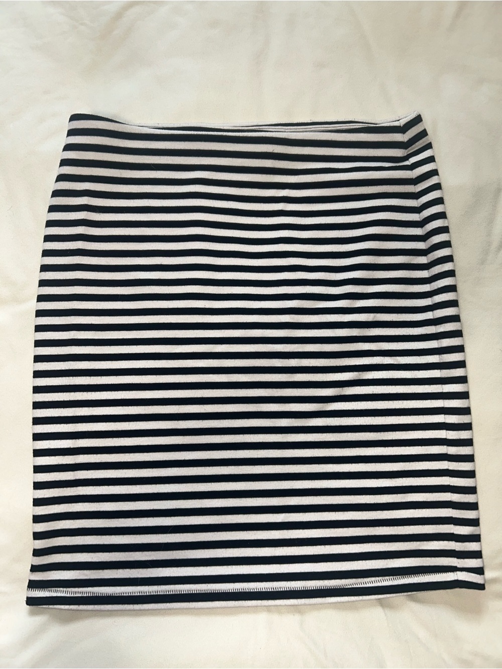 GAP Black and White Striped Pencil Skirt